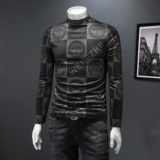 2025秋冬新款轻奢品质半高领双面绒打底衫D320-88366-P100，男装卫衣，电商D320-1