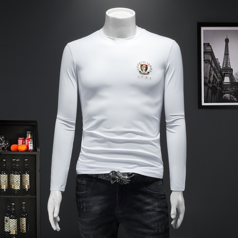 2023秋冬新款IUIUG潮流莫代尔棉休闲长袖打底衫D320-27833-P85，男装卫衣，电商D320(原D215)