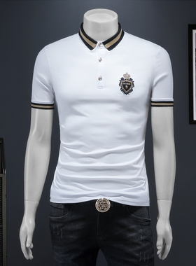 2026夏季新款 IUIUG欧货时尚潮流丝光棉短袖t恤男D320-88048--P75