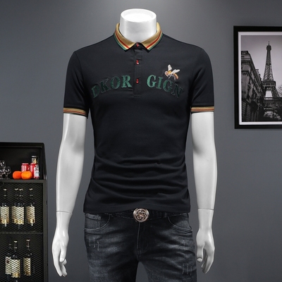 2026夏季IUIUG欧货时尚潮流丝光棉短袖t恤男D320-87528-实价-P60