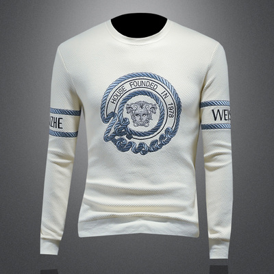 2025秋冬新款 IUIUG圆领刺绣休闲卫衣打底衫镂空D320-87831-P125