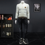 2023秋冬新款IUIUG精品斐勒棉半拉链卫衣打底衫D322-87349-P135，男装卫衣，电商D320-1