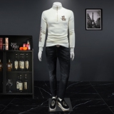 2023秋冬新款IUIUG精品斐勒棉半拉链卫衣打底衫D322-87308-P135，男装卫衣，电商D320-1