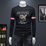 2025秋冬新款IUIUG轻奢潮流休闲卫衣打底衫假模D320-88158-P125，男装卫衣，电商D320-1