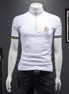 2026夏季IUIUG欧货时尚潮流丝光棉短袖t恤男D320-87570-实价-P60