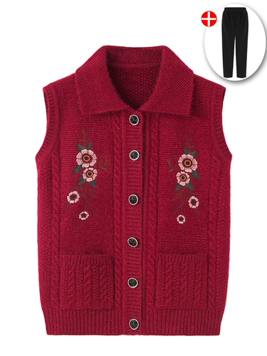 Жилет, демисезонный трикотажный свитер, кардиган, куртка, для среднего возраста