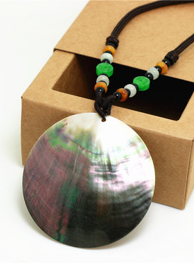 进口贝壳女性欧美夏季创意毛衣链