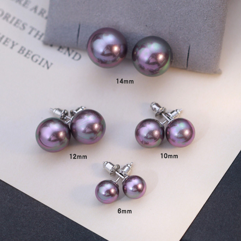 999纯银强光施稼爱迪生珍珠耳钉高级紫珠耳环小众无耳洞耳夹耳饰,饰品/流行首饰/时尚饰品新,耳钉,淘宝优惠券,粉丝福利购,淘宝优惠卷