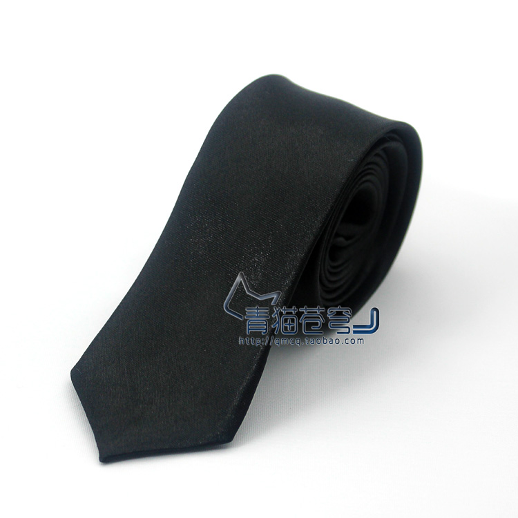 韩式日式窄款JK/DK制服领带男女学院风领带 黑/酒红/墨绿/红黑格