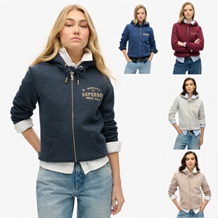 运动卫衣加绒有大码 外单 加绒拉链连帽卫衣女开衫