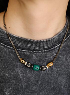 小众设计感复古串珠玛瑙中性百搭