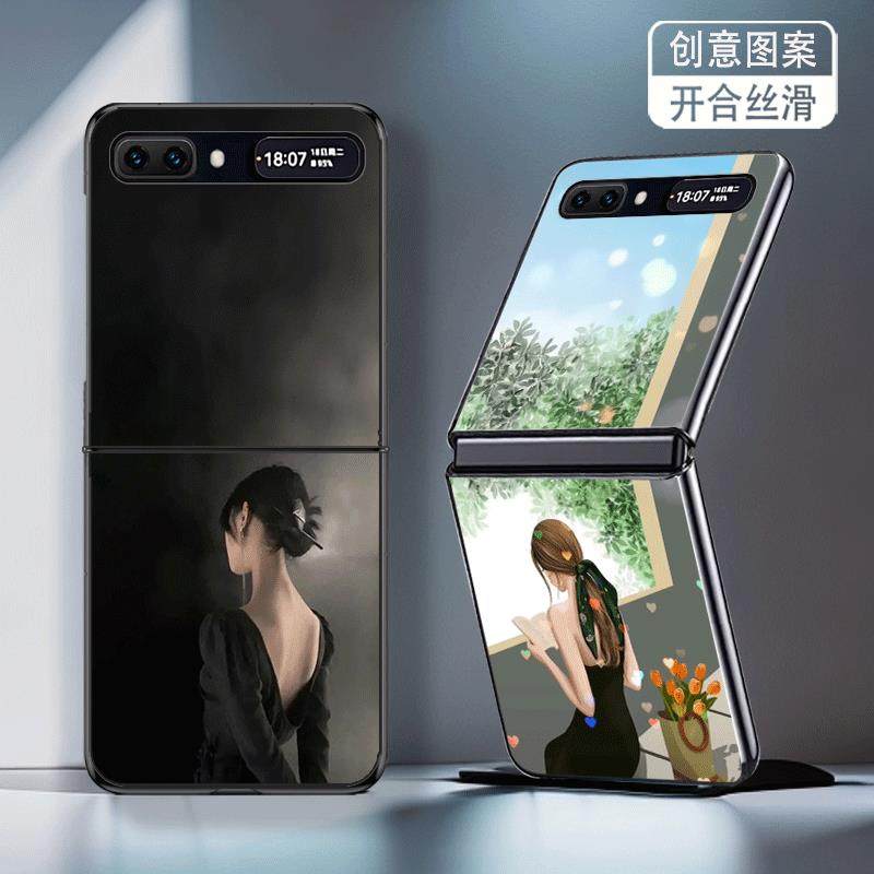 适用三星ZFlip手机壳galaxyzflip折叠ZFlip1代2代新款防摔套风吹走烦恼做自己就好个性创意网红高级感硬壳女