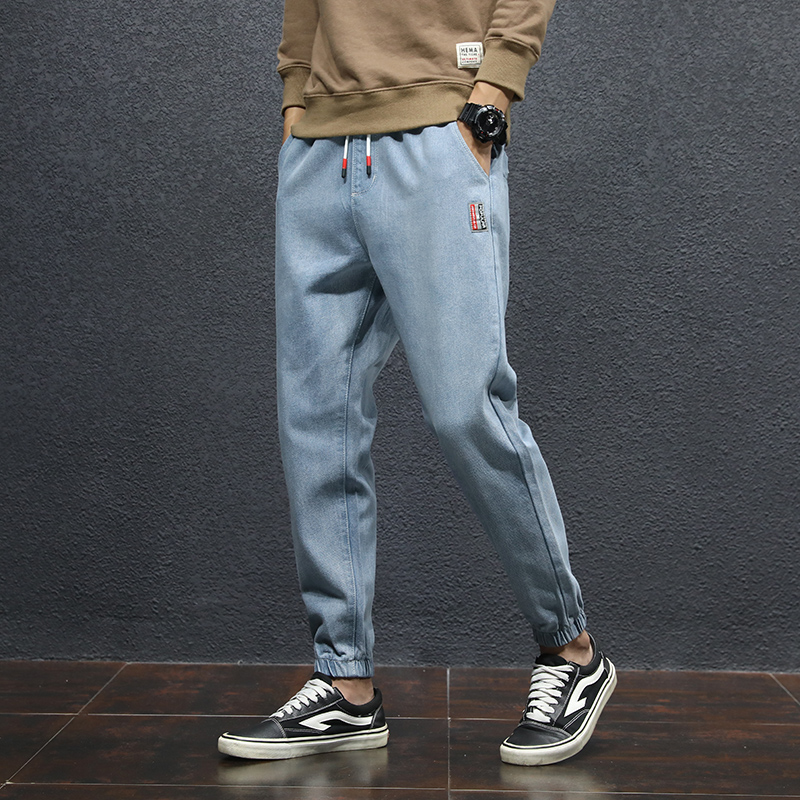 Pants, men's jeans, men's Korean trend, Harlem pants, all kinds of suits, slim fit trend, loose legged pants trend