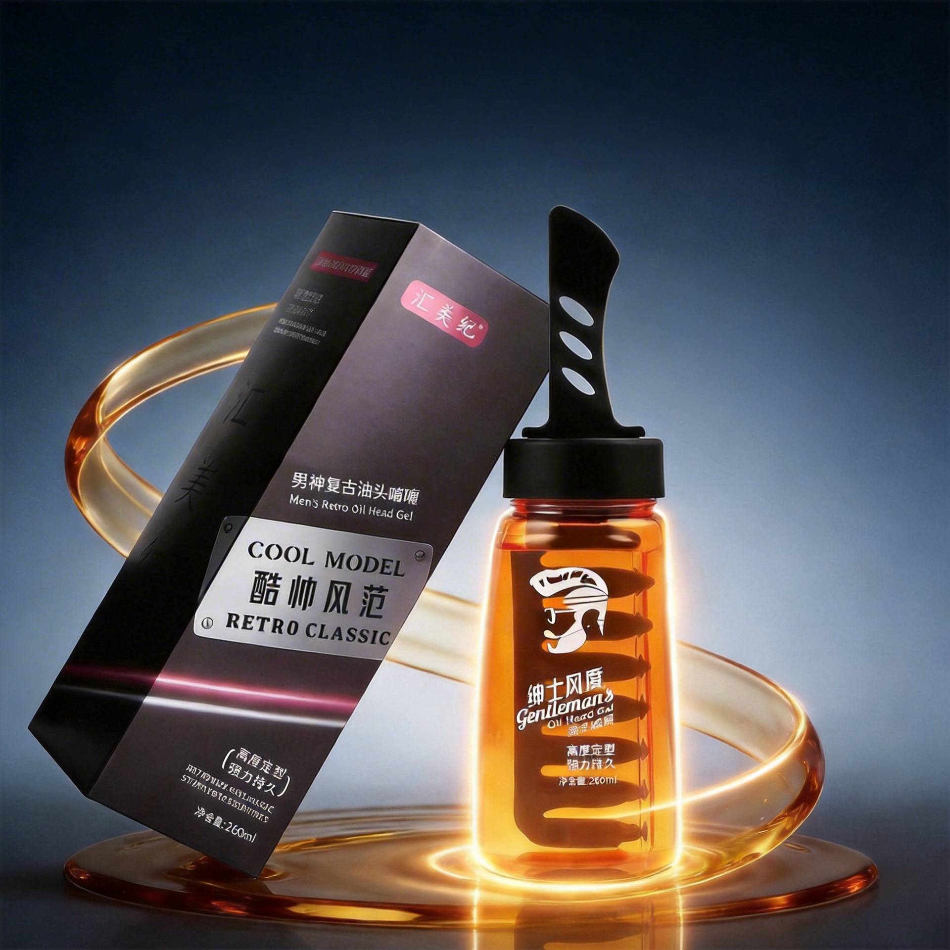 汇美纪一梳酷男士特硬定型啫喱膏