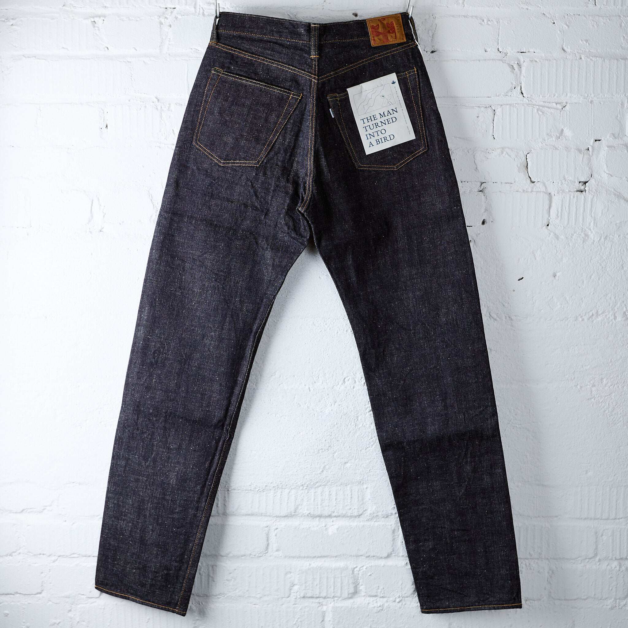 OmotoDenim15.5盎司靛蓝染色Slub-nep0611丹宁牛仔裤现代直筒版型