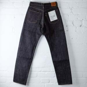OmotoDenim15.5盎司靛蓝染色Slub-nep0611丹宁牛仔裤现代直筒版型
