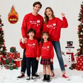 圣诞节红色亲肤柔软舒适卫衣全家亲子装 上衣外贸厂家货源