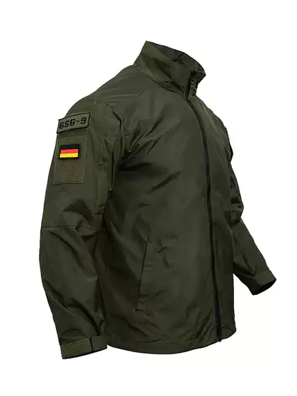 Gsg9 Velcro Spring and Autumn Thin Jacket Men's Outdoor Workwear Tactical Jacket Men's Softshell Jacket