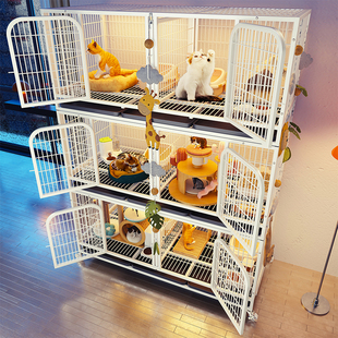 猫笼子超大自由空间家用室内猫别墅多层带厕所猫咪多猫窝用猫舍屋
