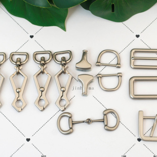 马鞍包马衔扣维修手工改包拆包换皮金色古银色五金女包五金配件