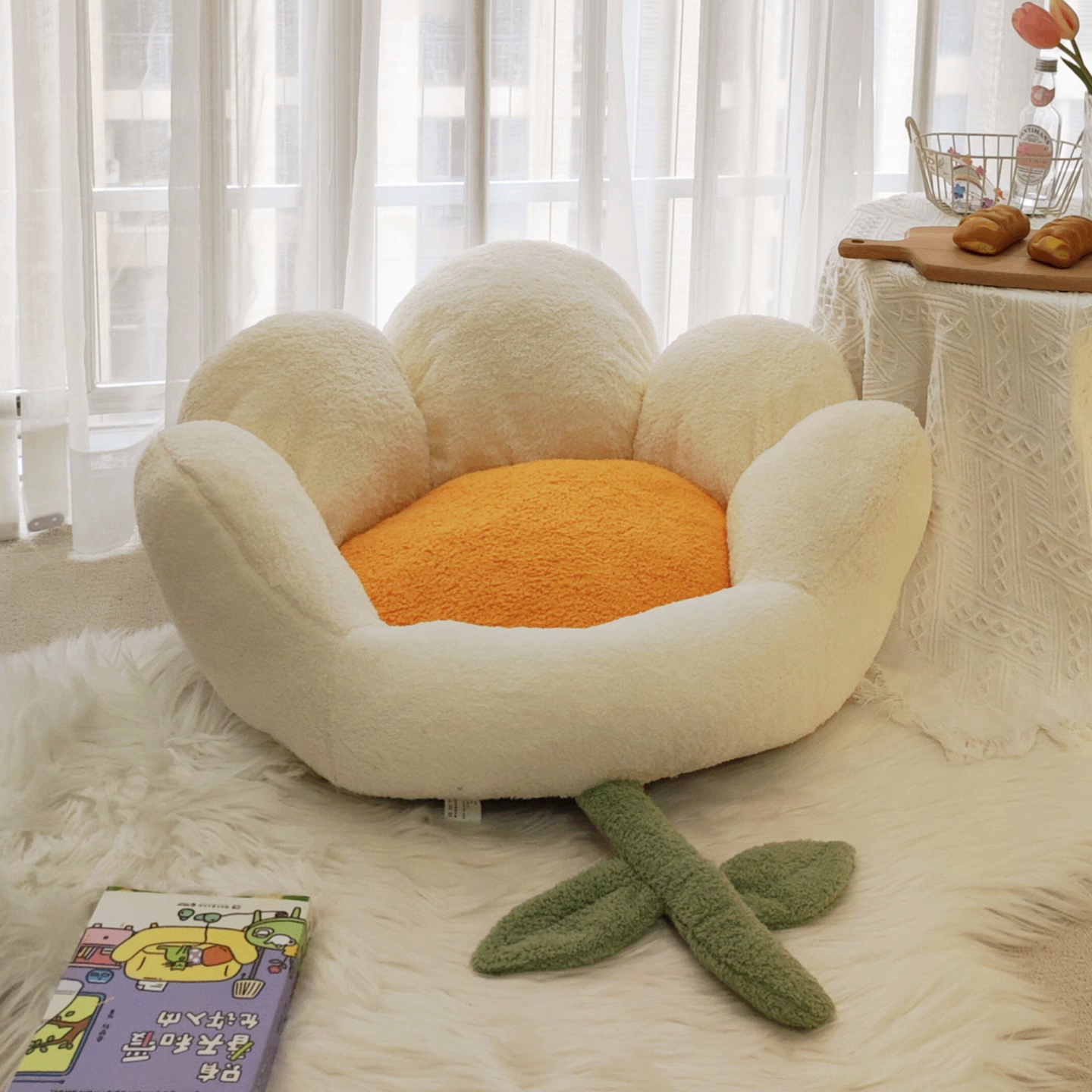 ins风蒲团坐垫地上懒人榻榻米地板坐墩家用垫子阳台飘窗客厅坐垫