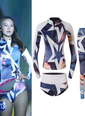 分体女款潜水服加厚保暖