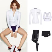 促销 潜水服女户外滑水分体冲浪服防晒泳衣浮潜水母衣打底小背心