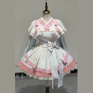小欣原创 小裁缝 汉元素俏皮可爱甜美温柔中华风lolita套装连衣裙