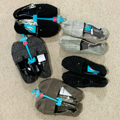 女浅口蕾丝鞋 出口美国一脚蹬方头布鞋 柔软平底42码 41特大码 女款