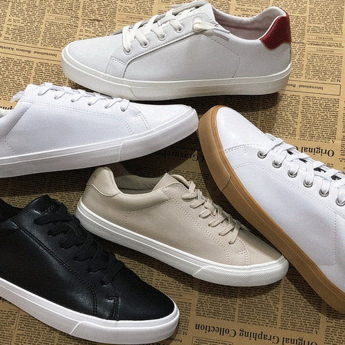 皮面小白鞋外贸休闲板鞋