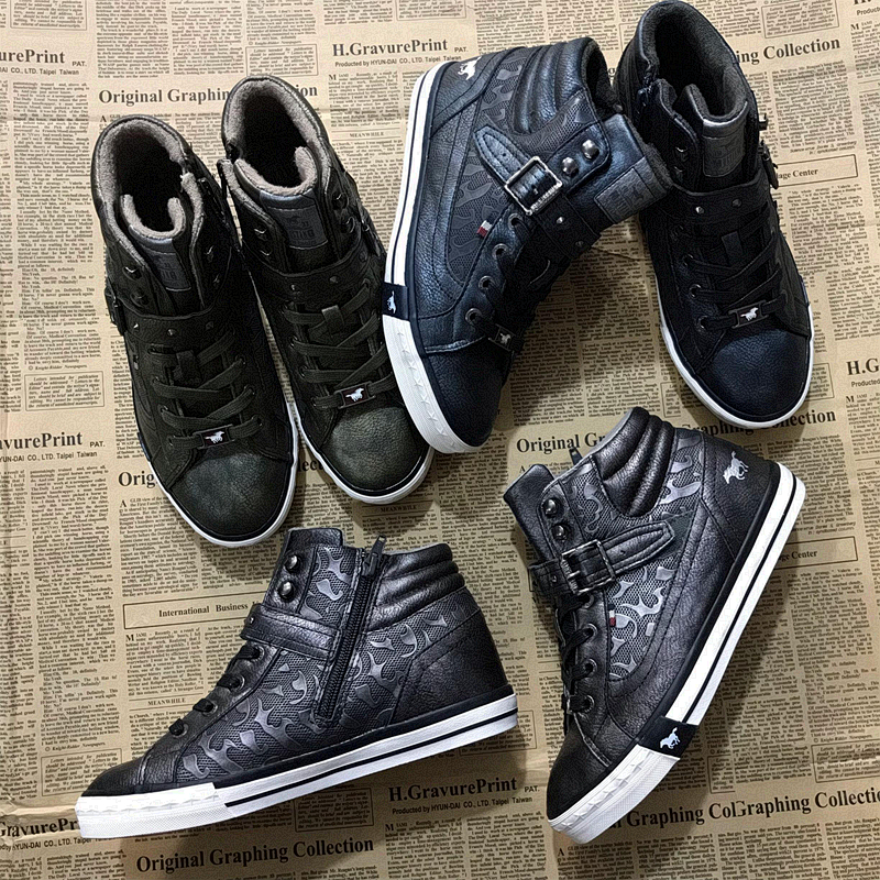 外贸休闲系带女板鞋高帮