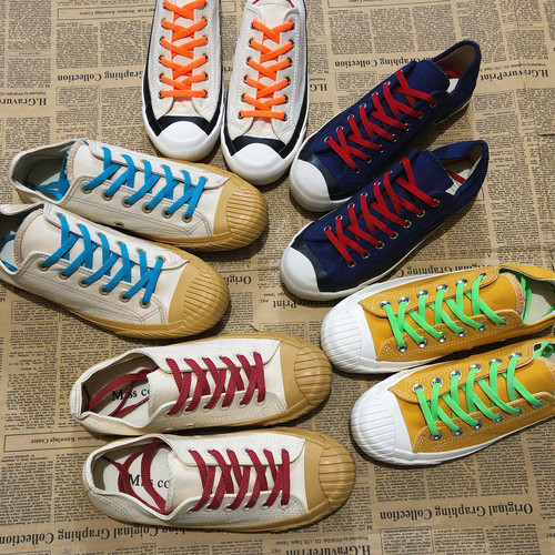 出口日本冈山帆布鞋日系风格