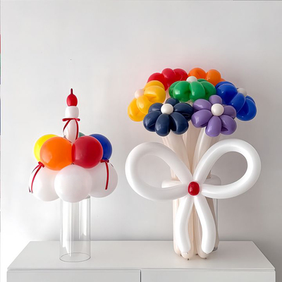 彩色花束气球蛋糕diy材料包礼物