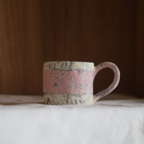 芽器手作】日式复古粗陶手捏咖啡马克杯下午茶拉花拿铁杯侘寂风
