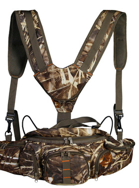 多功能户外腰包运动包耐磨路亚背芦苇迷彩仿生狩猎包绒布战术包