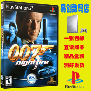PS2游戏 007夜火 盒装游戏光盘不支持电脑DVD