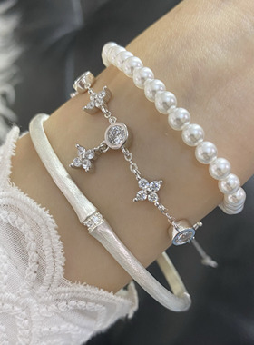 ins冷淡风银豆豆项链925纯银