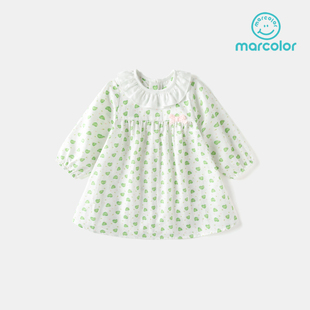 马卡乐春季女婴童甜美连衣裙商场同款