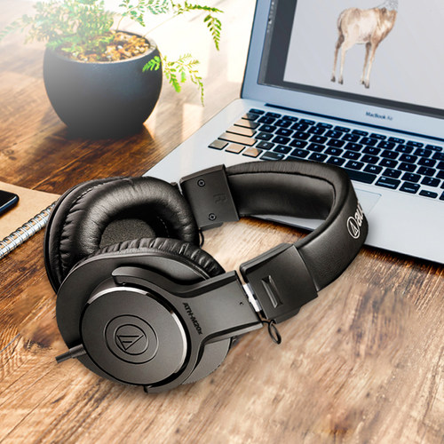 铁三角M20X专业监听耳机头戴式