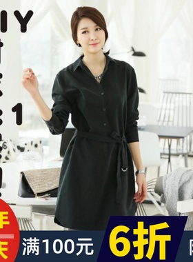 女装长款休闲宽松腰带衬衣纸样1:1裁剪样板图实物服装纸样BCY-34