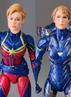 Marvel Legends 惊奇队长 小辣椒 2人组 配件不全6寸可动手办