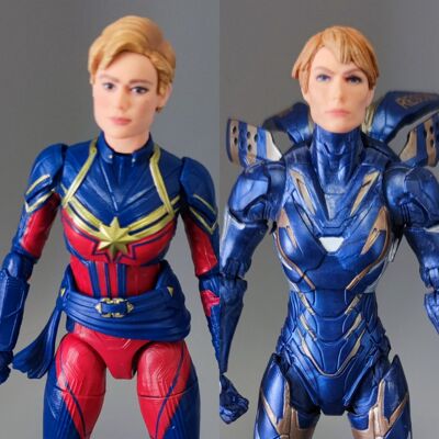Marvel Legends 惊奇队长 小辣椒 2人组 配件不全6寸可动手办