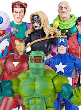 现货Marvel Legends钢铁侠美队分子人九头蛇男爵巨蝰6寸可动人偶