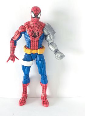 正版Marvel Legends 复古赛博蜘蛛侠 非原配头 无配件6寸可动人偶