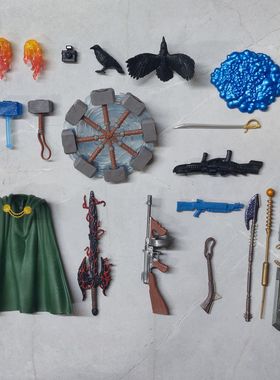 Marvel Legends雷神锤子灭霸灰巨人AIM武器黑死剑搭配6寸武器配件