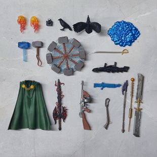 Marvel Legends雷神锤子灭霸灰巨人AIM武器黑死剑搭配6寸武器配件