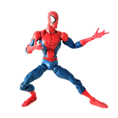 Toybiz漫威MARVEL LEGENDS 经典大眼蜘蛛侠 复刻版6寸人偶模型