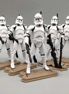 StarWars星球大战暴风兵曼达洛人帝国经典白兵3.75寸全关节可动
