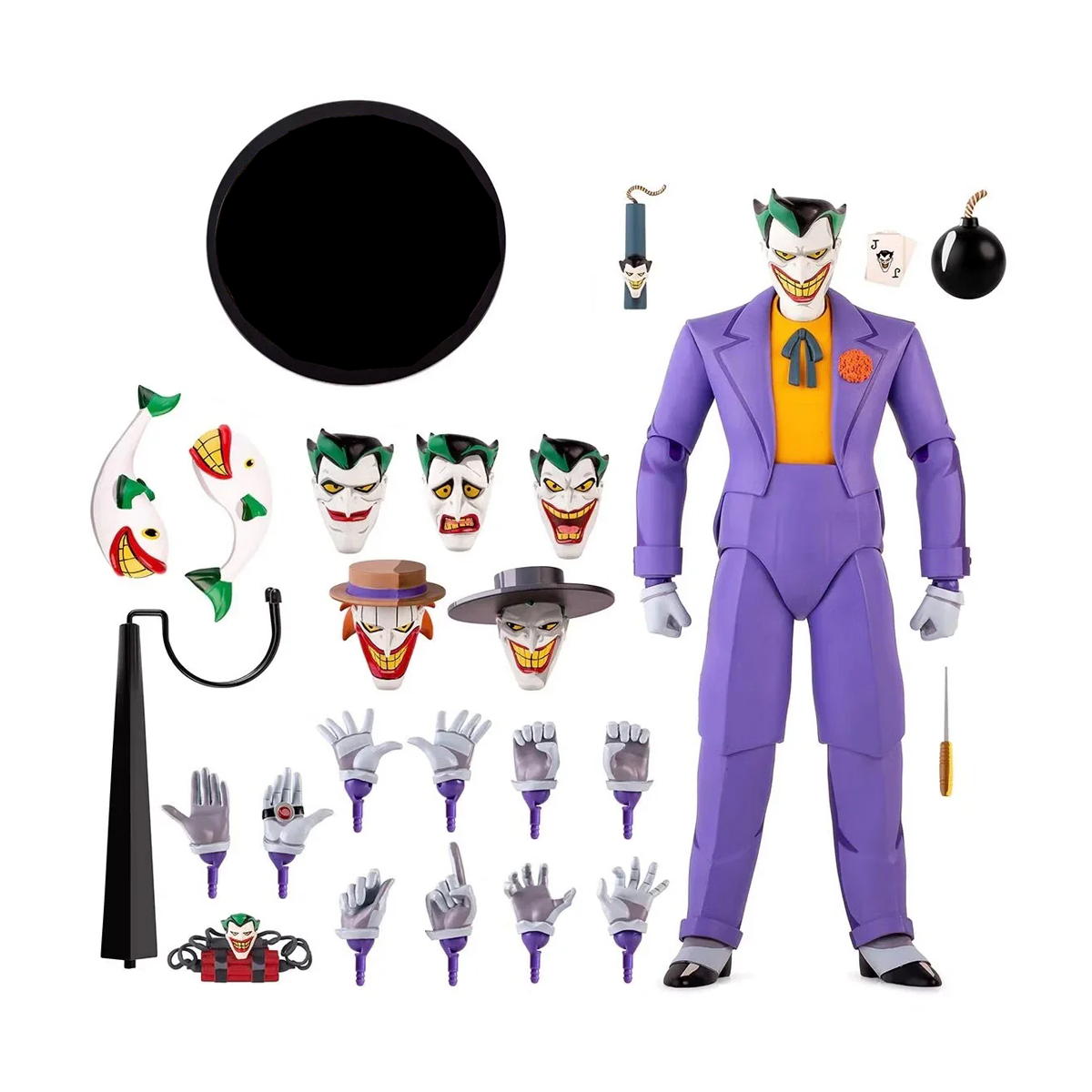 正版现货Mondo DC 蝙蝠侠动画版小丑限定版1/6 12寸可动人偶模型