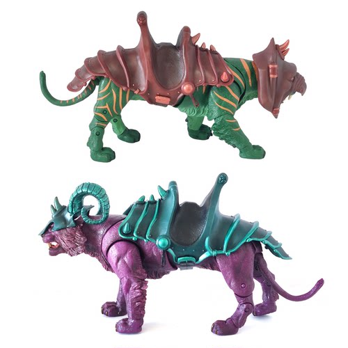 正版散货美泰宇宙巨人希曼MOTUC 1/12超可动紫豹太空虎坐骑模型